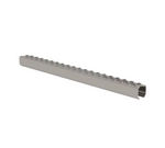 Barreau perforé en acier blanc - Longueur 400 mm